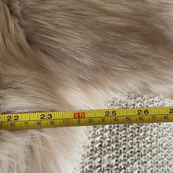 Blonde vintage fox fur coat - Picture 14 of 17